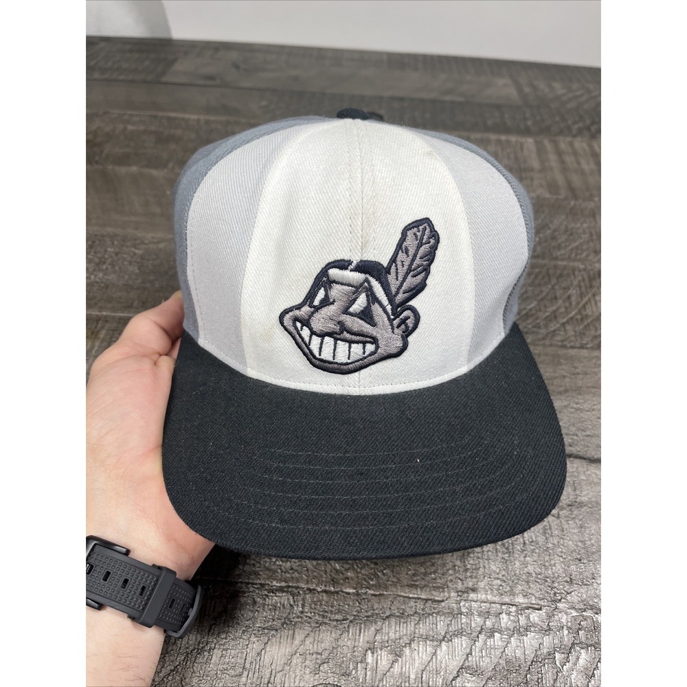 Cleveland Indians American Needle Hat SnapBack Mens Wool Cooperstown Chief Wahoo